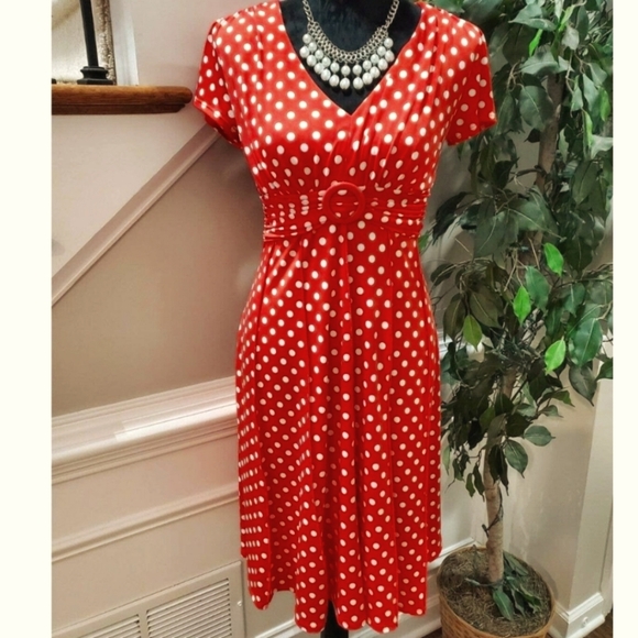 NWT Preceptions Red Polka Dot, size S - Picture 2 of 9
